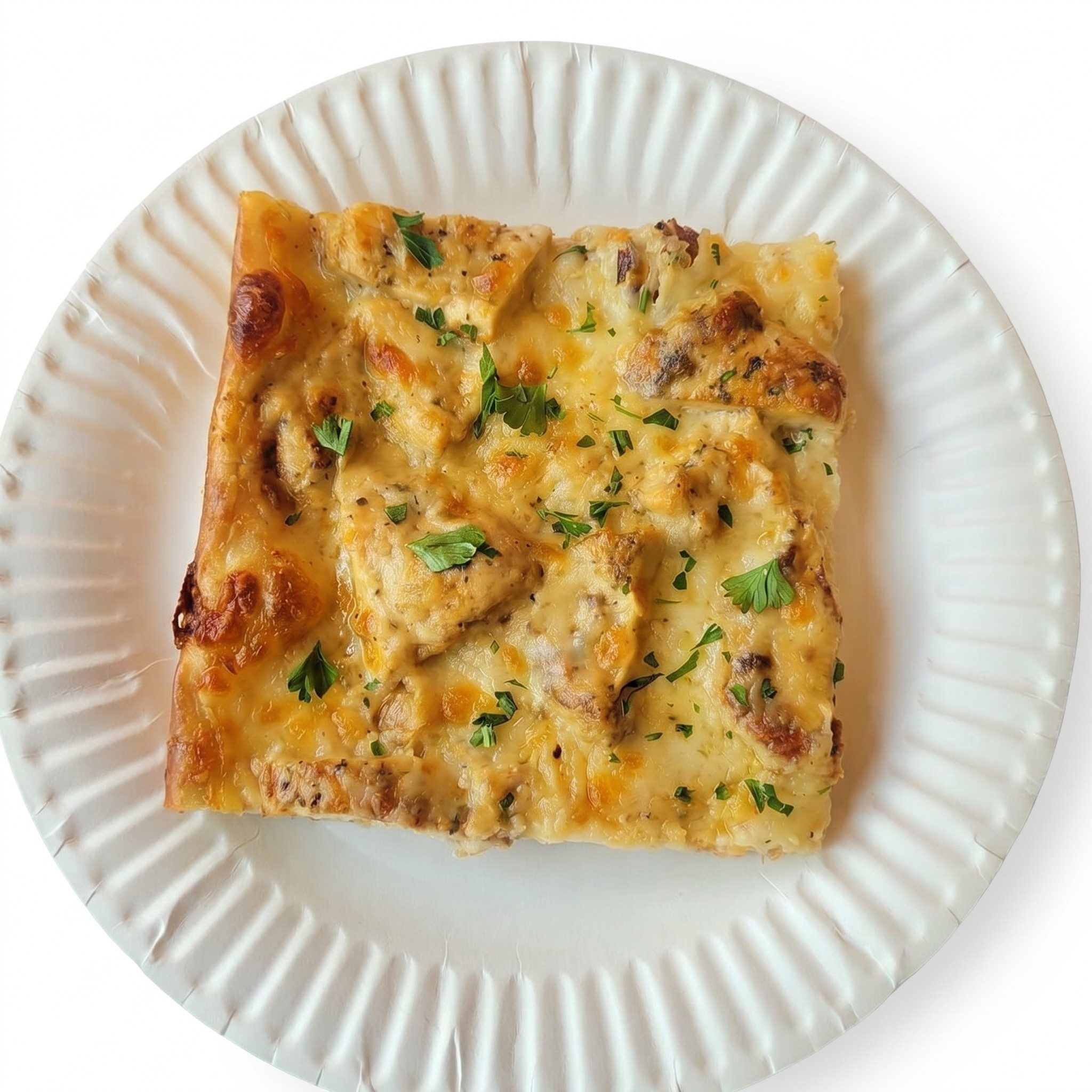 Chicken Alfredo Slice.