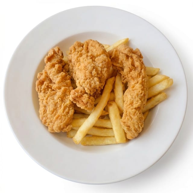 Kid's Chicken Fingers & Fries.