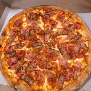 Meat Lovers Deep Dish Pizza